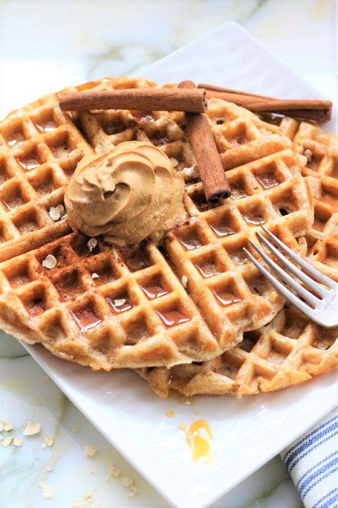 Oatmeal Cinnamon Waffles