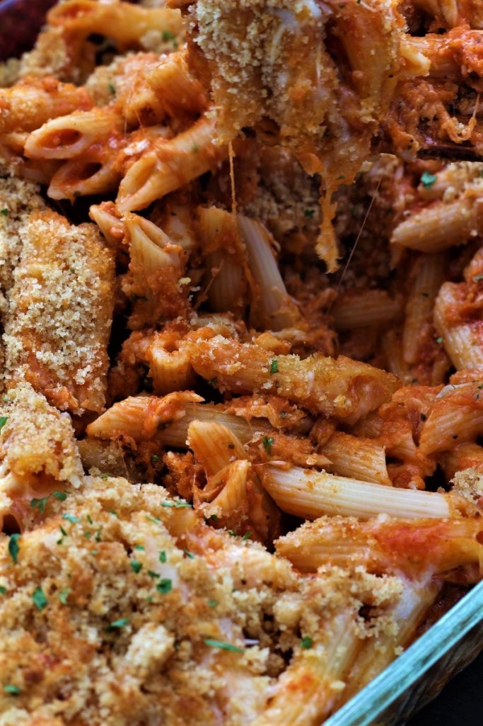 Baked Chicken Parmesan Pasta