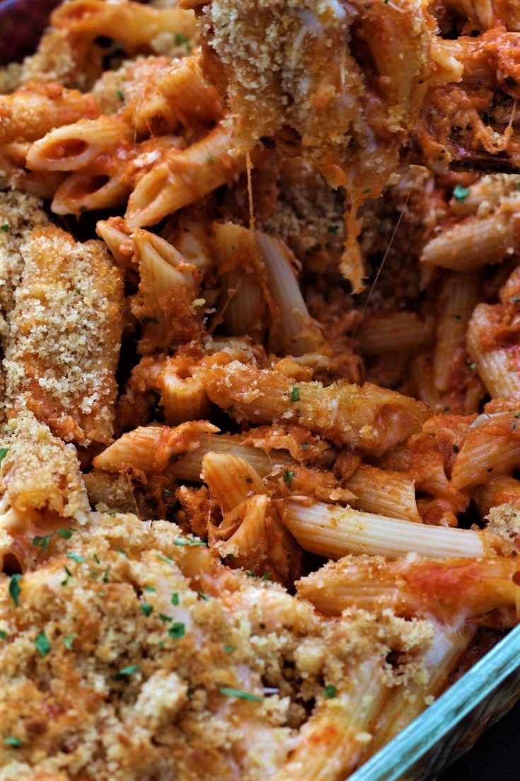 Baked Chicken Parmesan Pasta