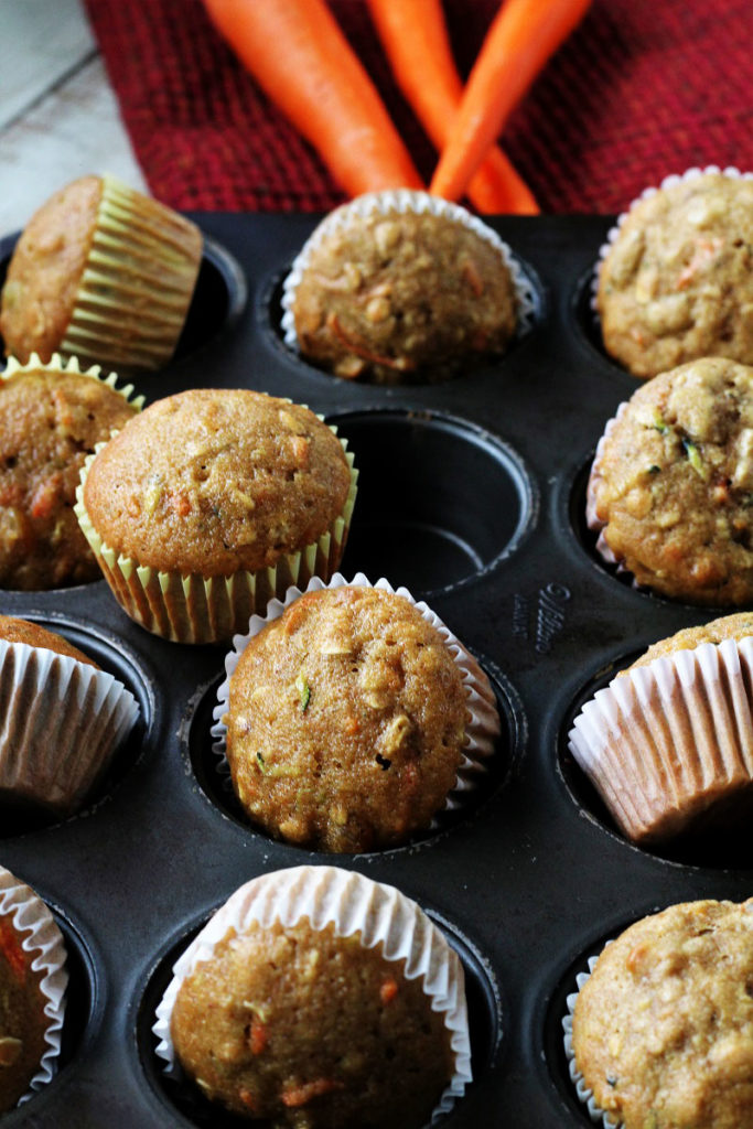 Zucchini Carrot Oatmeal Muffins My Recipe Treasures