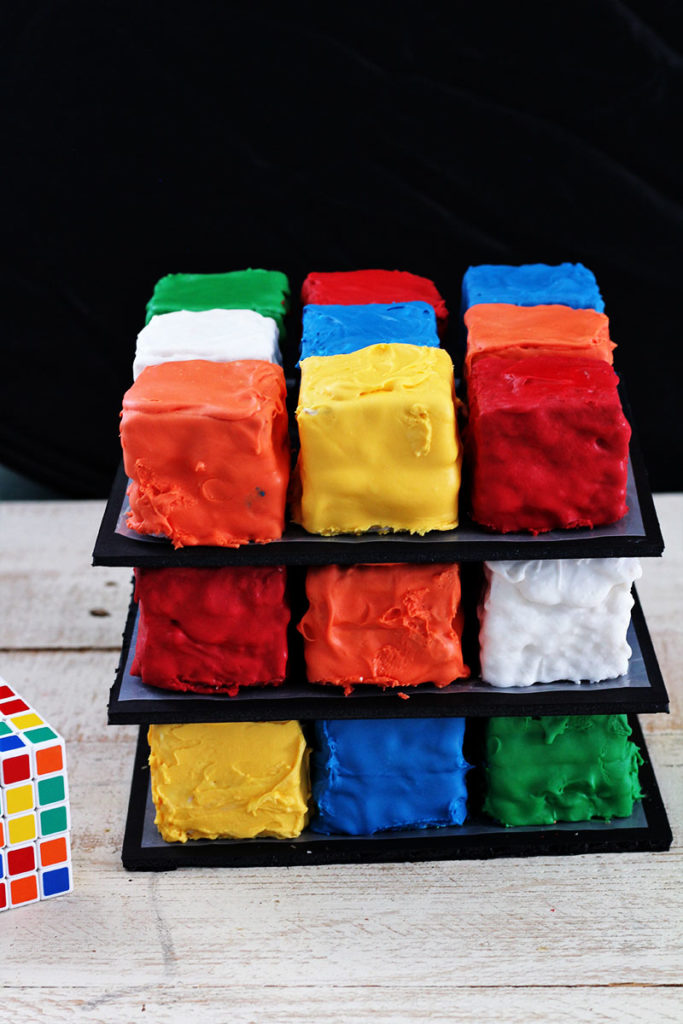 Easy Rubiks Cube Cake