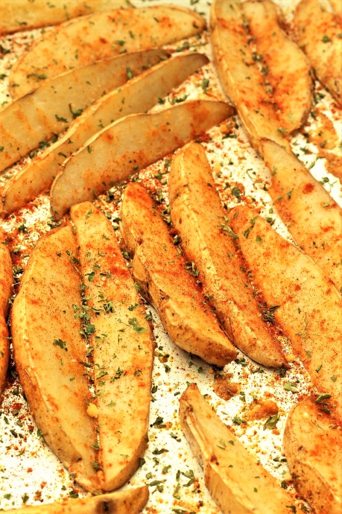 Garlic Baked Potato Wedges