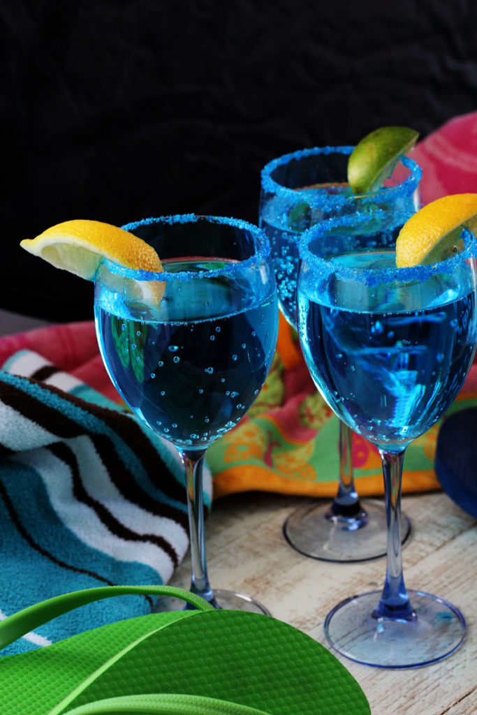 Sparkling Blue Hawaiian Mocktail - My Recipe Treasures