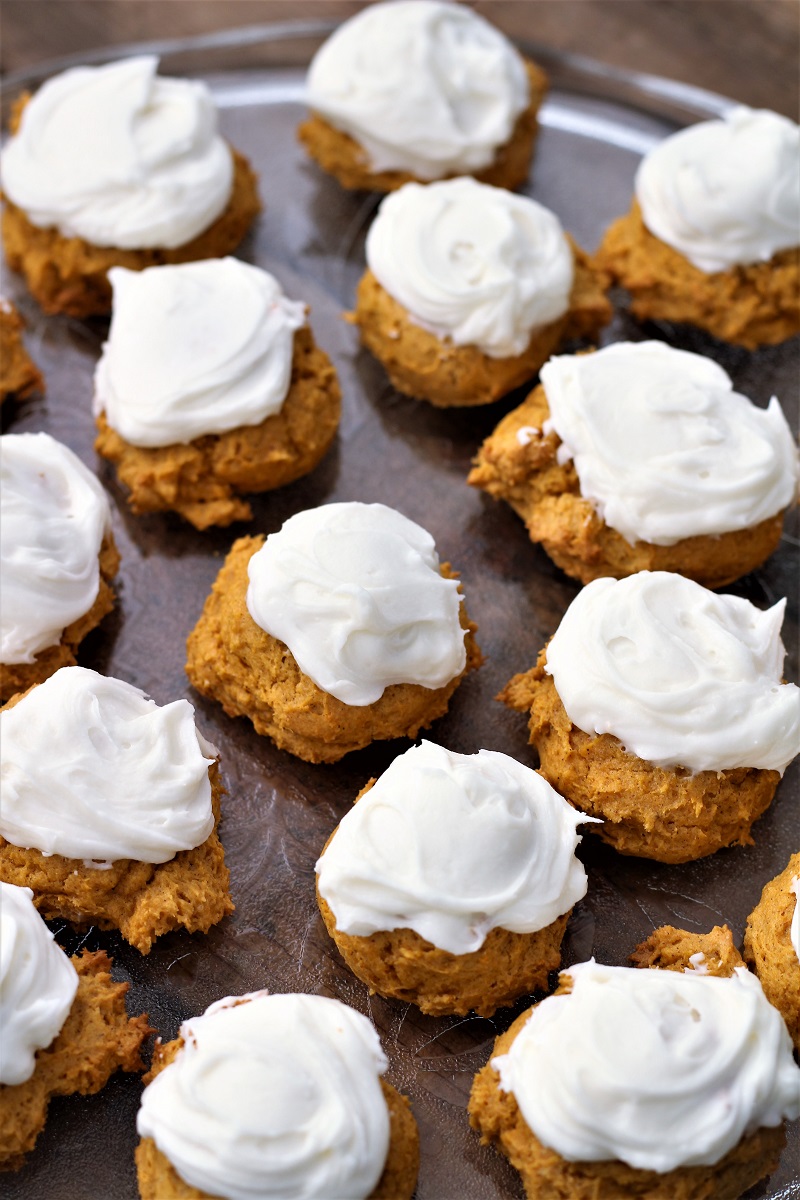 Easy Frosted Pumpkin Cookies