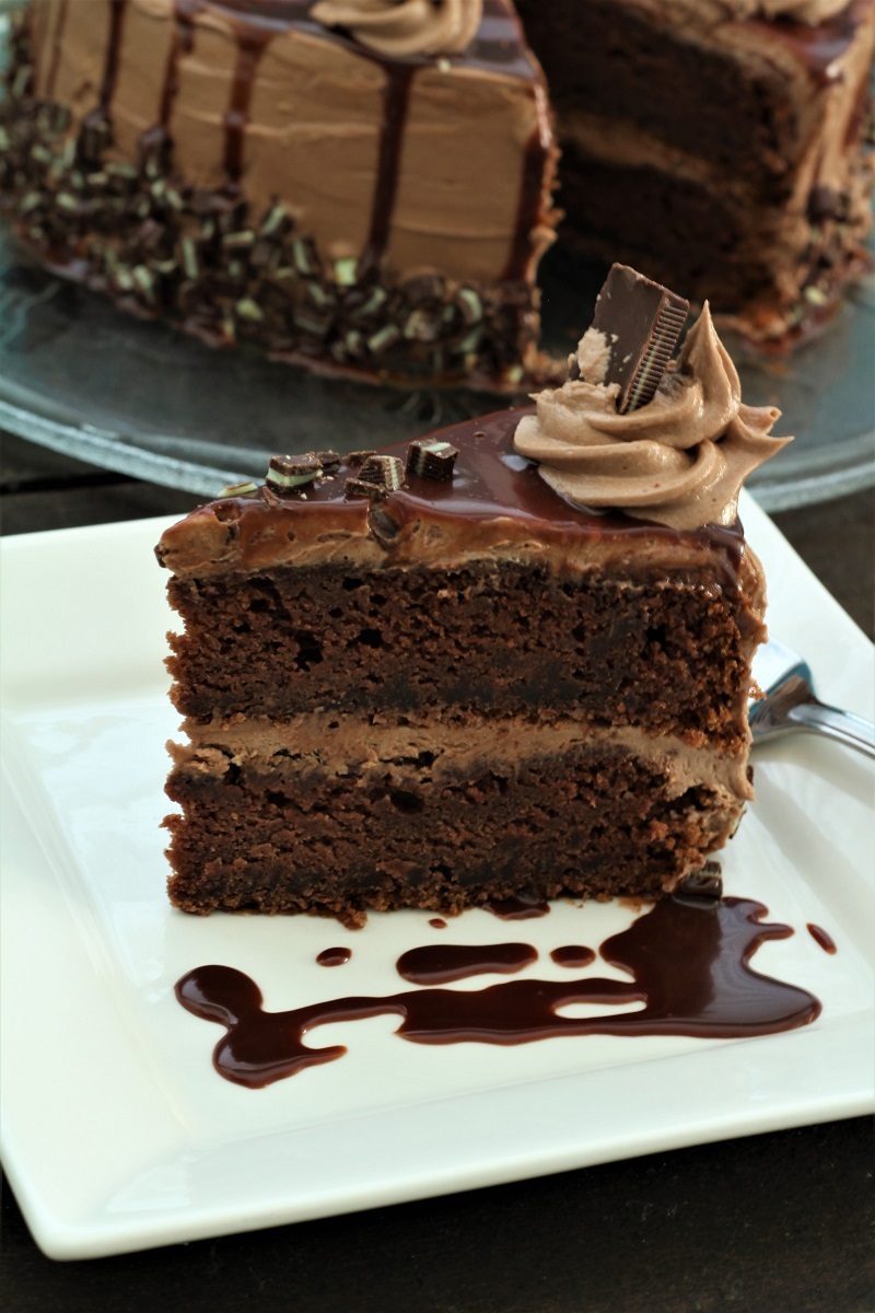 Special Chocolate Cake with Andes Mints