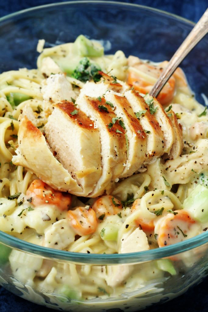 Easy Chicken Pasta Primavera