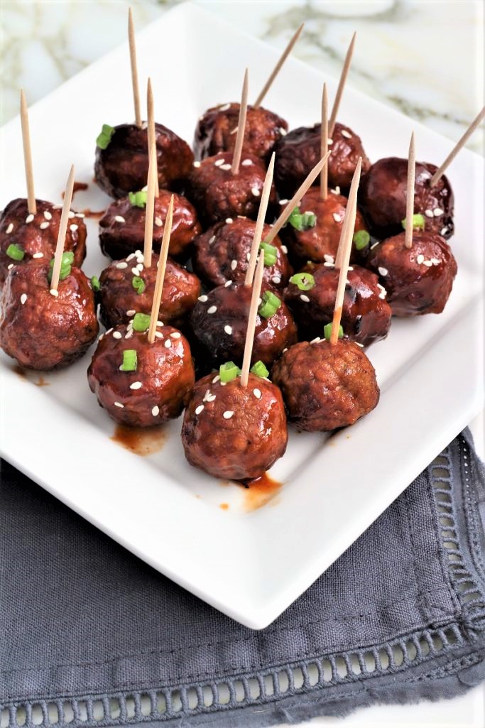 Two Ingredient Plum Meatballs