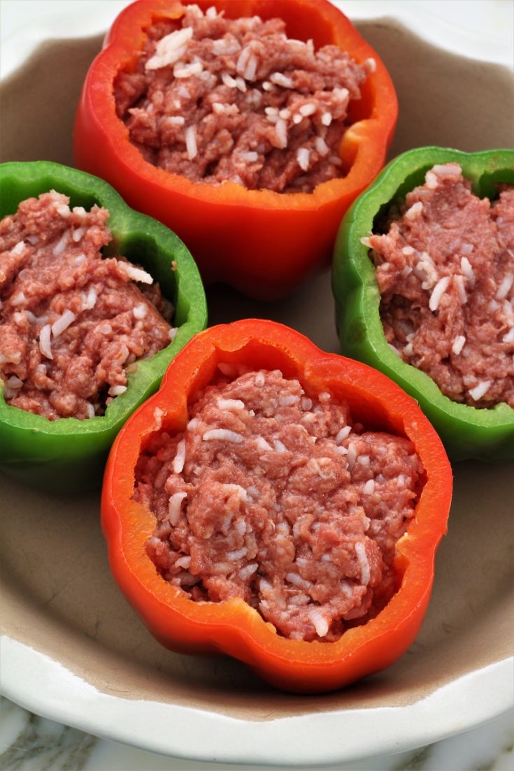 Microwave Stuffed Bell Peppers