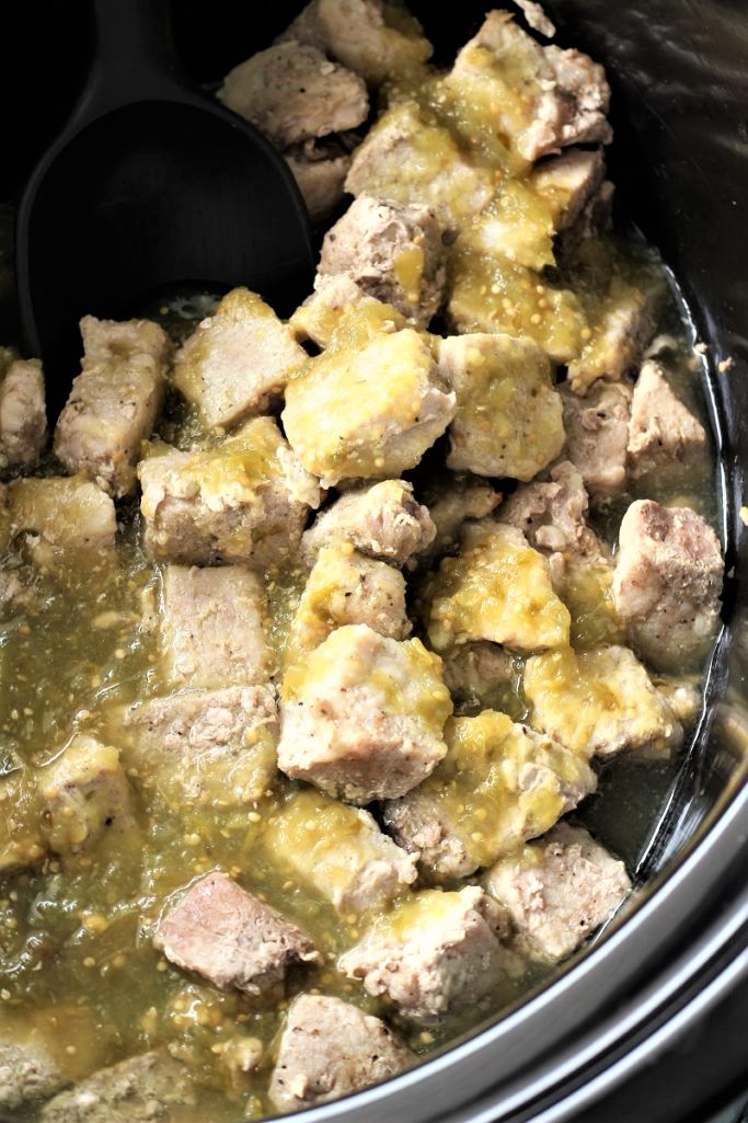 Super Easy Slow Cooker Chili Verde