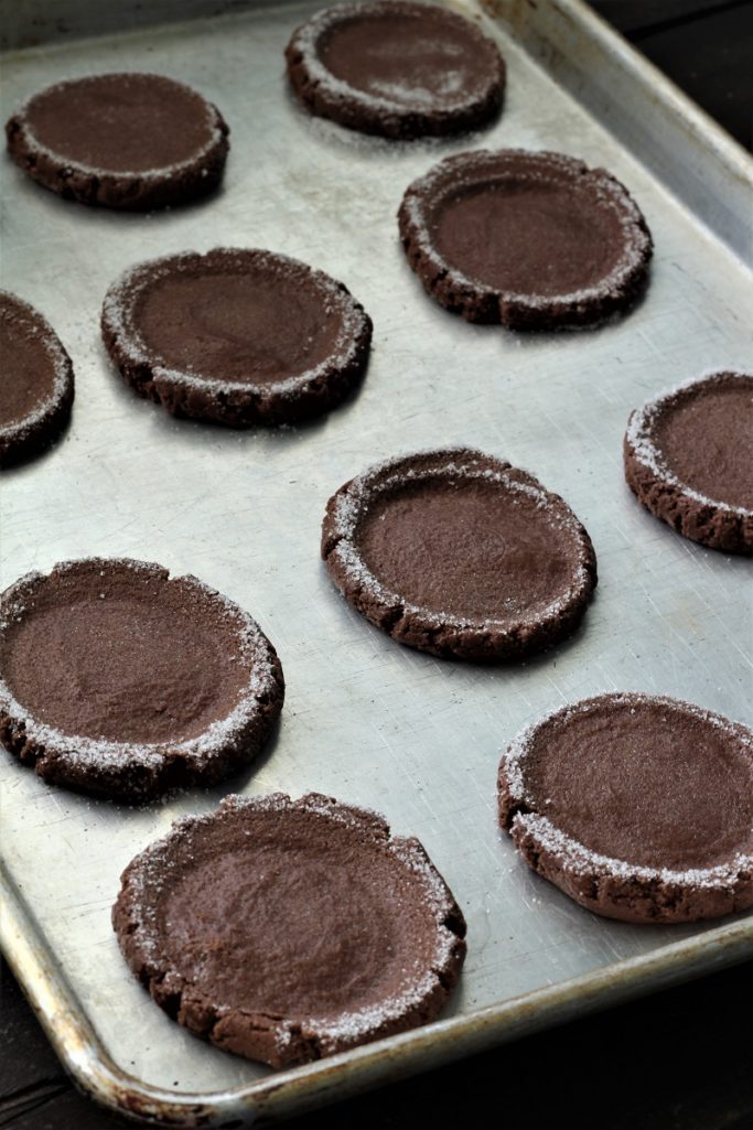 Chocolate Swig Cookies with Cookie Dough Frosting