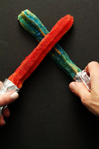 Baked Lightsaber Churros