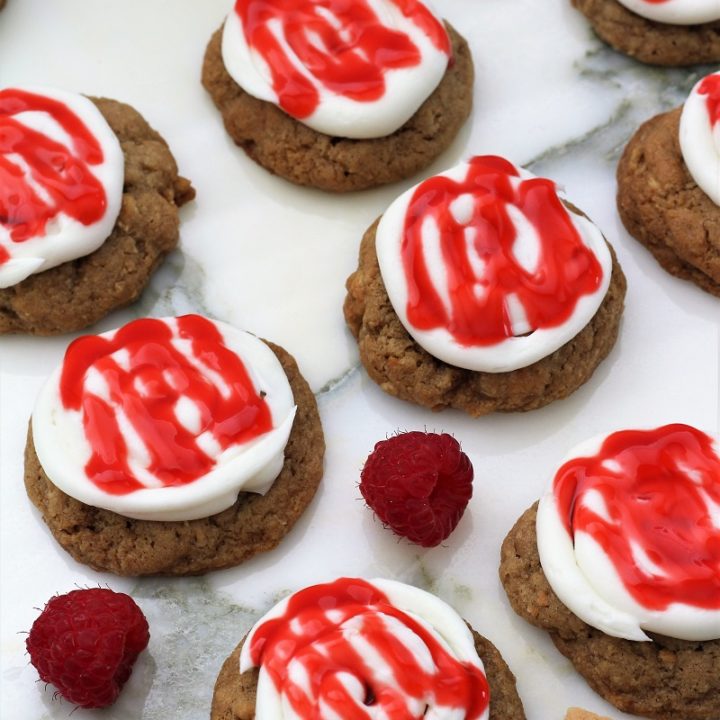 Copycat Crumbl Raspberry Cheesecake Cookies-image