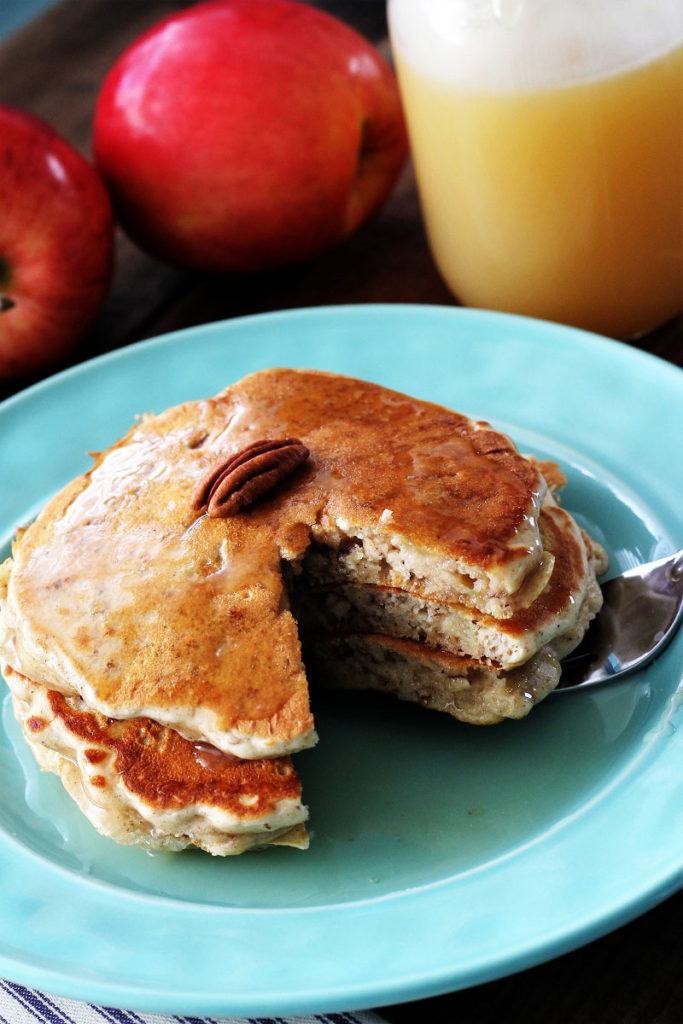 Apple Pecan Pancakes