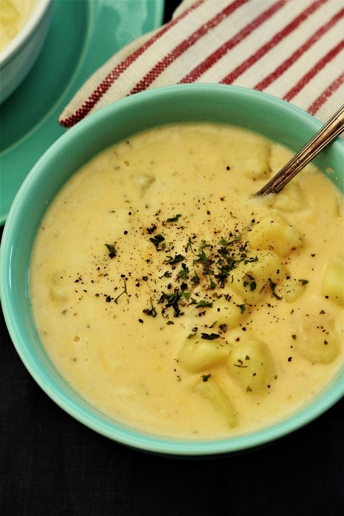 Cheesy Potato Chicken Instant Pot Soup - My Recipe Treasures