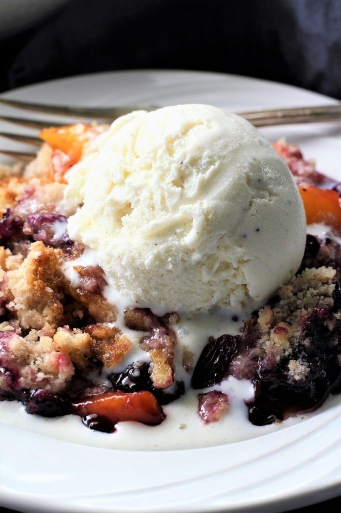 Best Blueberry Peach Cobbler