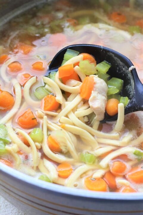 Surprise Chicken Noodle Soup - My Recipe Treasures