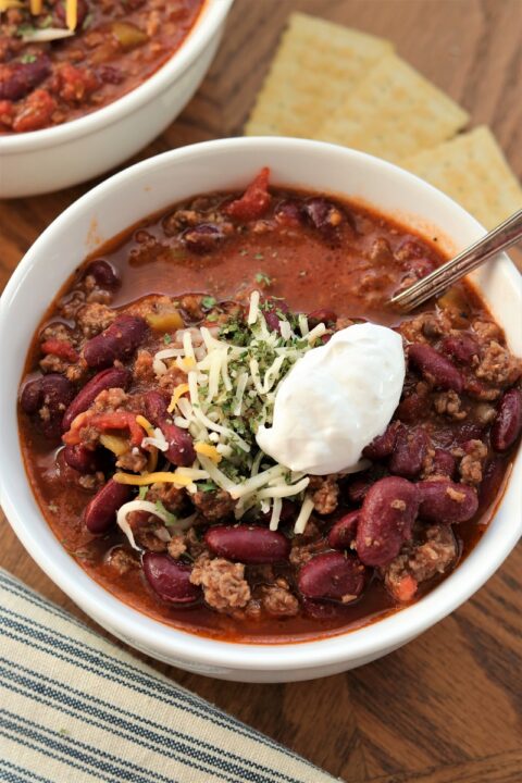 Slow Cooker Chili - My Recipe Treasures