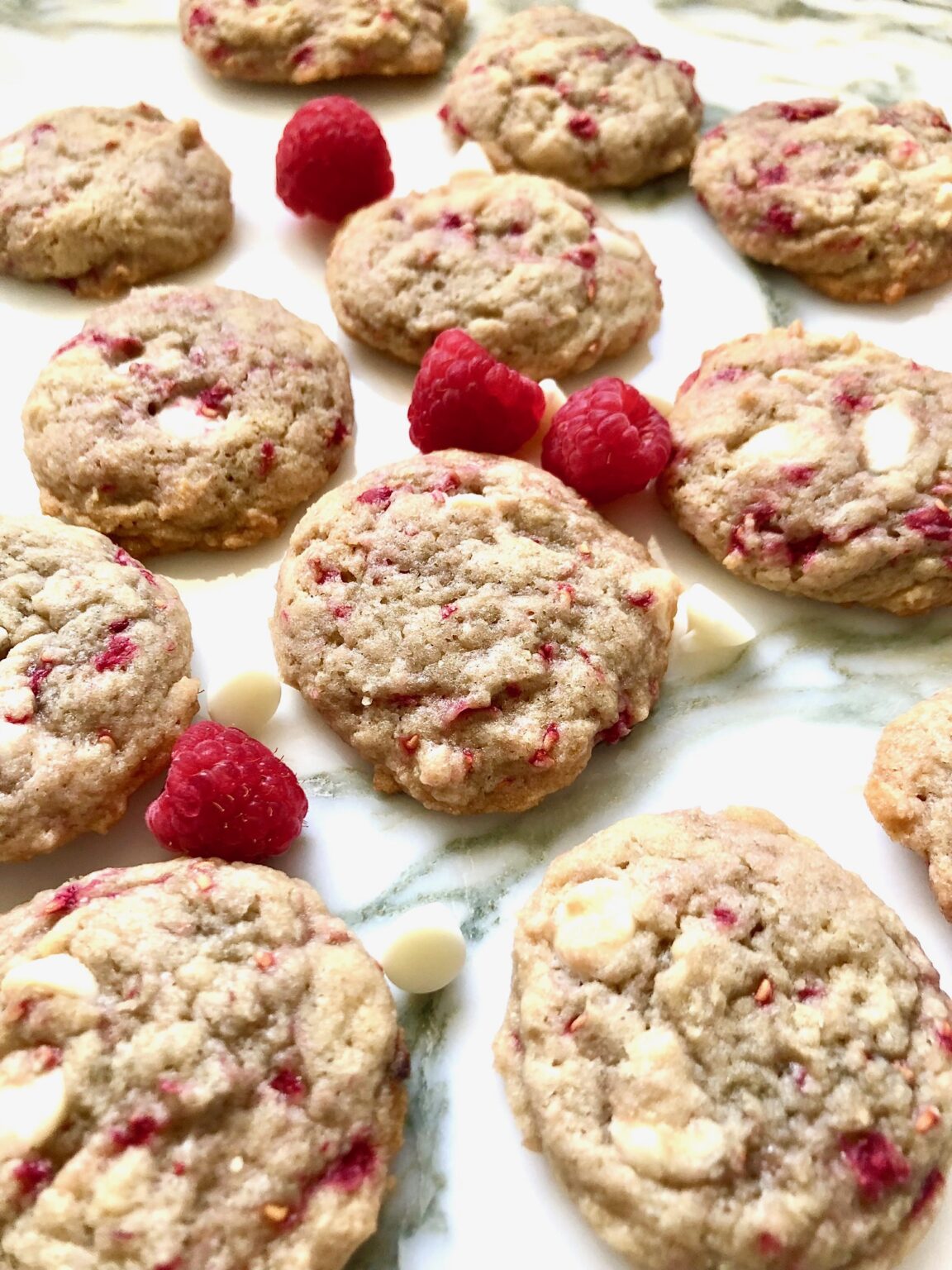 White Chocolate Raspberry Cookies My Recipe Treasures 