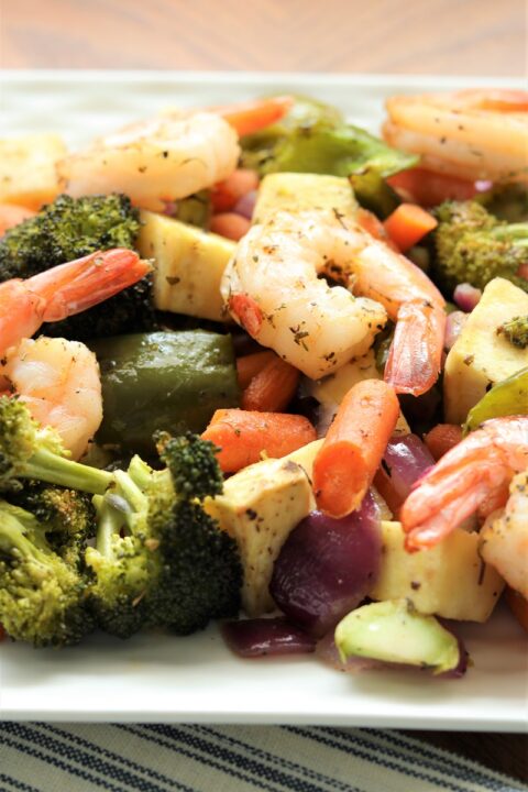 Sheet Pan Shrimp and Vegetables - My Recipe Treasures
