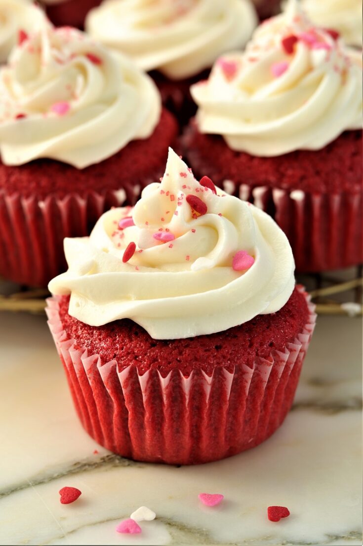Luscious Red Velvet Cupcakes
