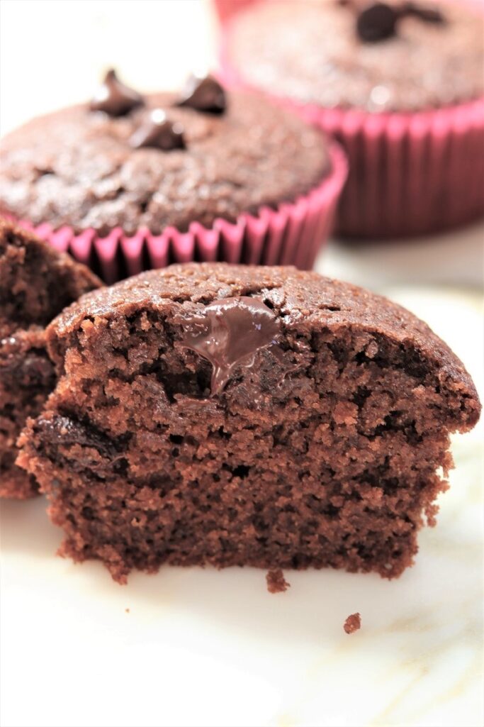 Healthier Chocolate Muffins