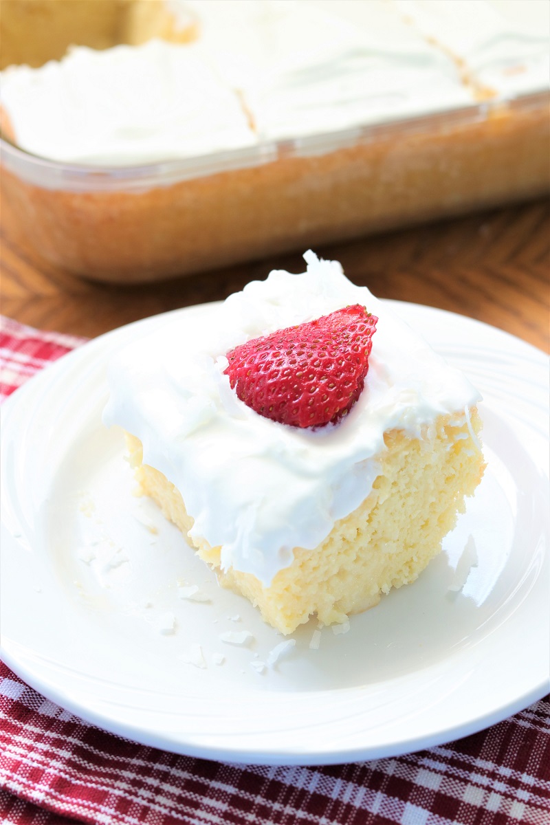 Tres Leches Coconut Cake