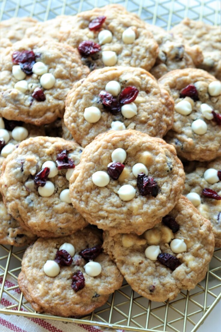 Oatmeal Cranberry White Chip Cookies