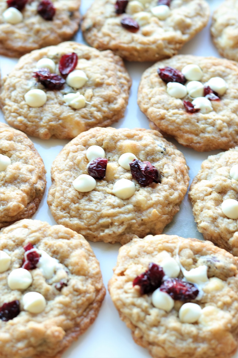 Oatmeal Cranberry White Chip Cookies