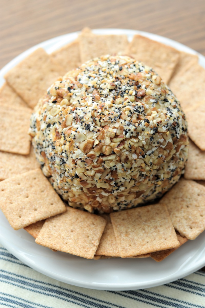 Everything Bagel Cheese Ball - My Recipe Treasures