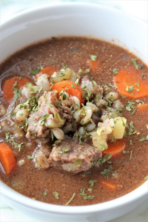 Slow Cooker Beef Barley Soup My Recipe Treasures