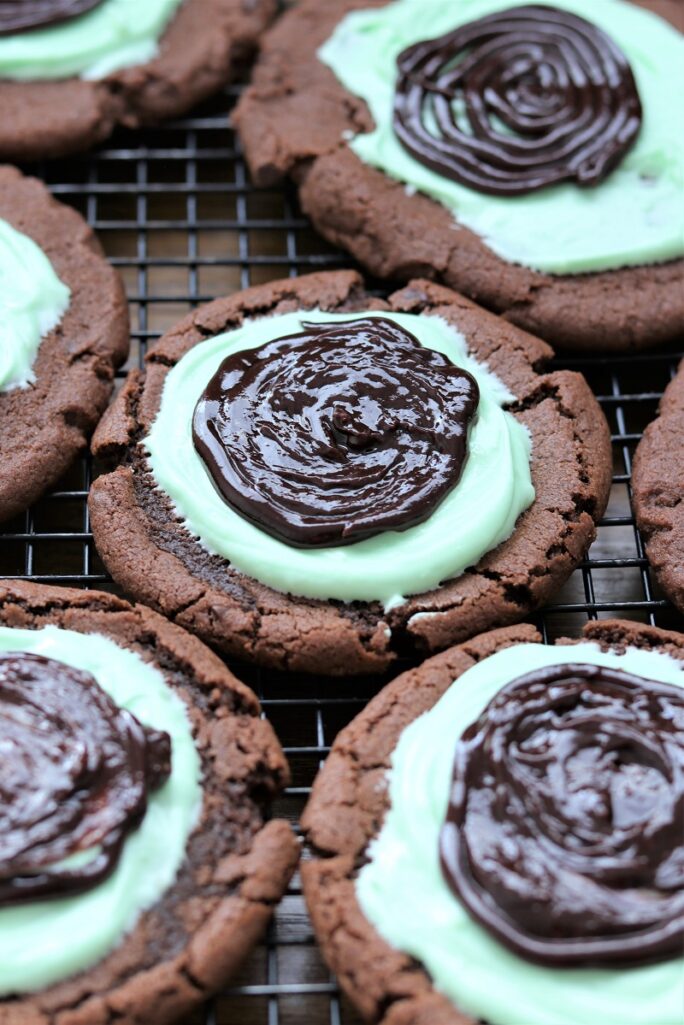 Mint Brownie Cookies