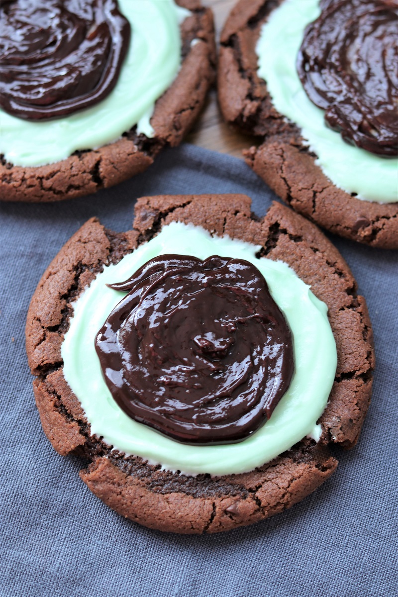 Mint Brownie Cookies