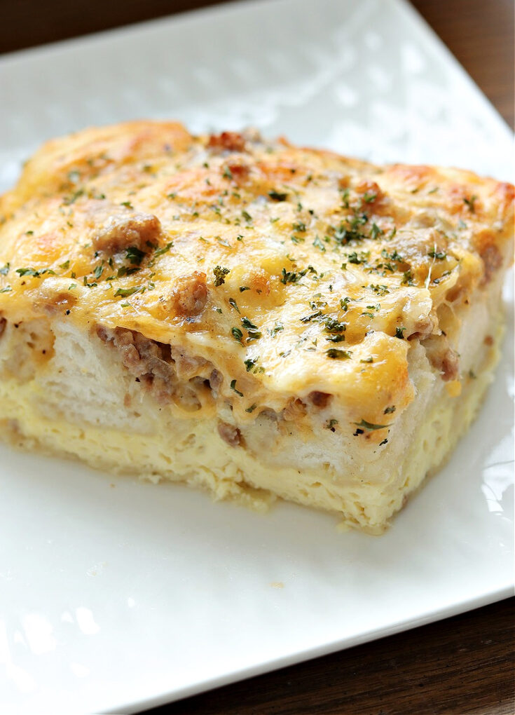 Sausage, Egg and Cheese Biscuit Casserole 