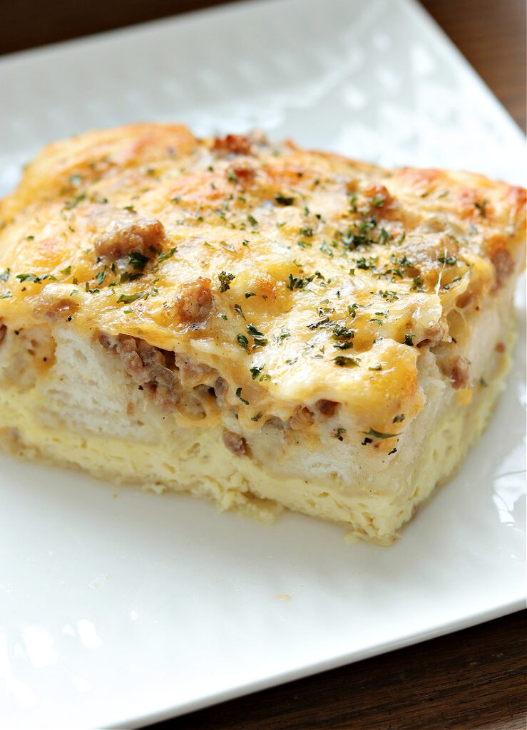 Sausage, Egg & Cheese Biscuit Casserole